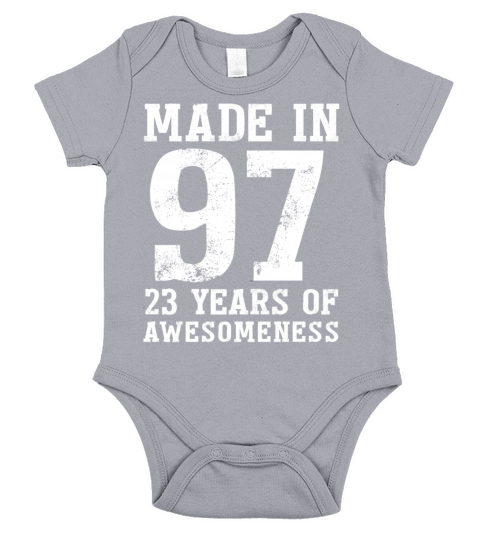 Produced in 1997 "23 years of fascination" Short Sleeve Baby One-Piece