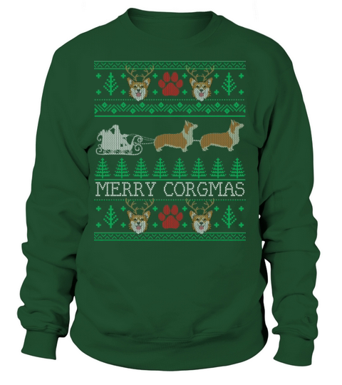 Funny Corgi Dog Lover Owner Corgi Ugly Christmas Women's Sweatshirt