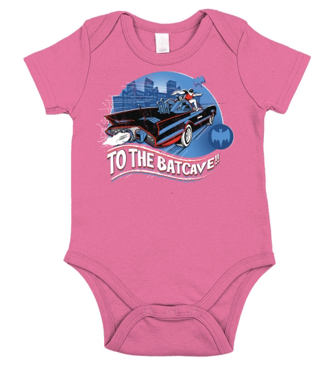 DC Comics Batman Robin Drive Batmobile Retro Short Sleeve Baby One-Piece