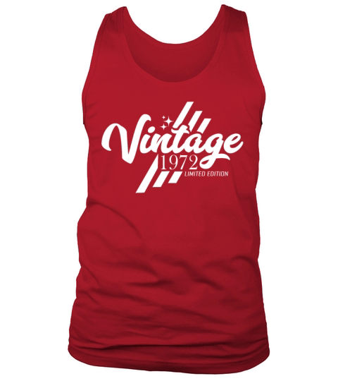 50th Birthday Vintage 1972 Tank Top Unisex