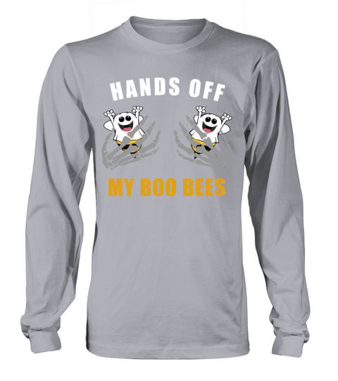 Skeleton Hands off my Boo Bees Women's Long Sleeve