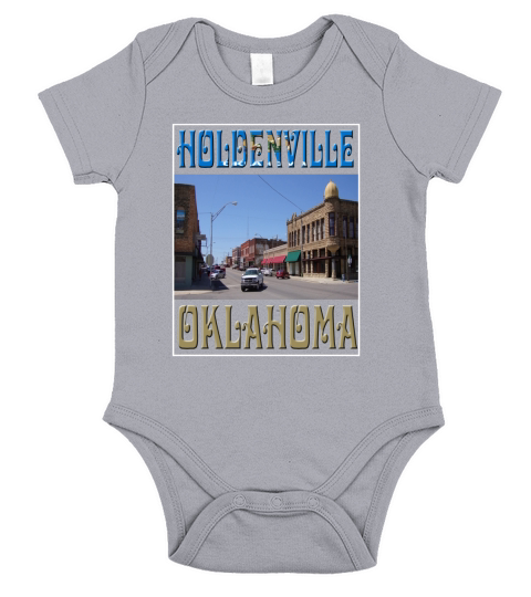 Holdenville-Oklahoma Short Sleeve Baby One-Piece