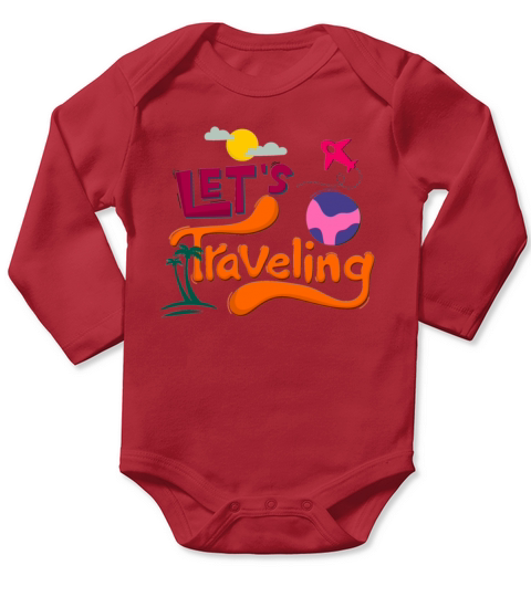 Lets travelling Long Sleeve Baby One-Piece