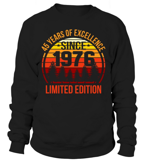 45th Birthday 45 years old Gift Idea Men's Sweatshirt