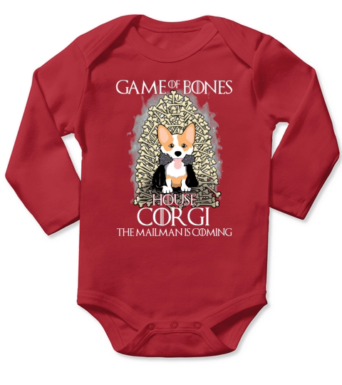 CORGI Long Sleeve Baby One-Piece