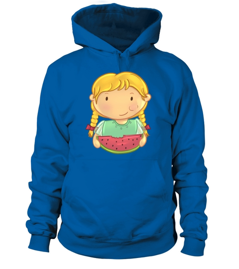 Girl Eating Watermelon Women's Hoodie
