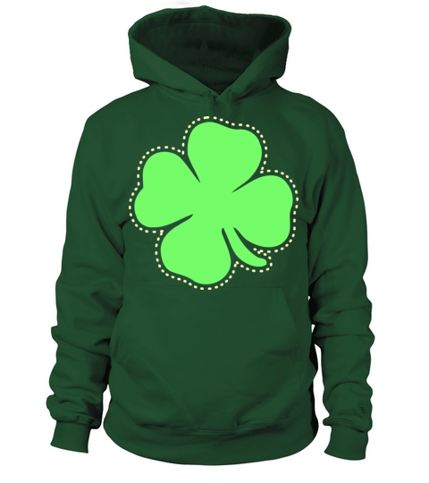 Shamrock St Patricks Day clover good luck Women's Hoodie