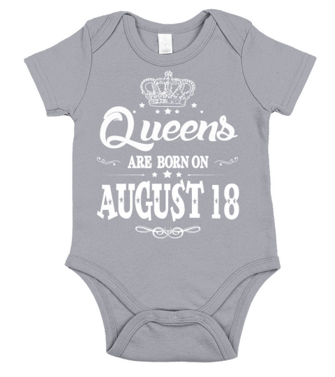 Queens are born on August 18 Short Sleeve Baby One-Piece