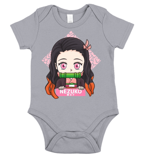 Chibi Nezuko Short Sleeve Baby One-Piece