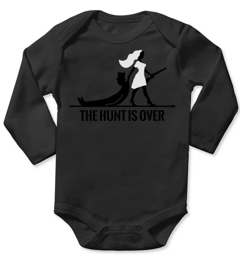 the hunt is over bachelorette bachelor party bride Long Sleeve Baby One-Piece