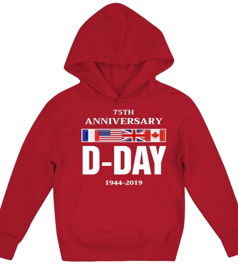 D-Day 75th Anniversary 1944-2019 Kids Hoodie