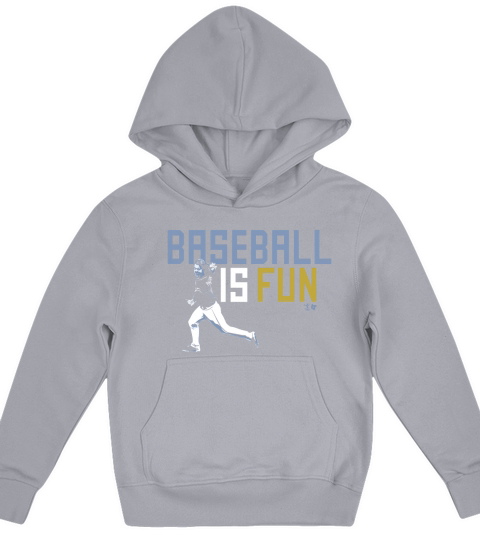Brett Phillips Baseball is fun Kids Hoodie