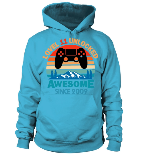 Level 11 Unlocked Birthday 11 Years Old Since 2009 Women's Hoodie