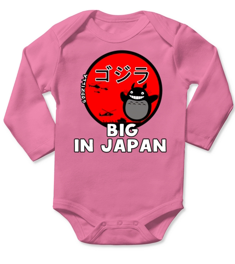 Totoro Godzilla Long Sleeve Baby One-Piece