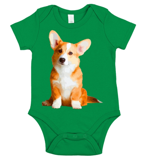 Corgi Shirt Corgi Funny Shirts Short Sleeve Baby One-Piece