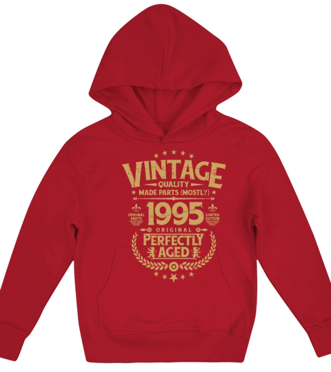 Vintage Birthday Tee Funny Shirt For Him 1995 Kids Hoodie
