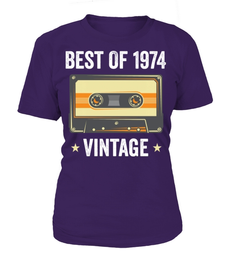 Best of 1974 Vintage - 47th Birthday Cassette Tape Women's T-Shirt
