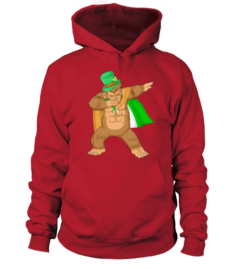 dabbing bigfoot st patricks day Women's Hoodie