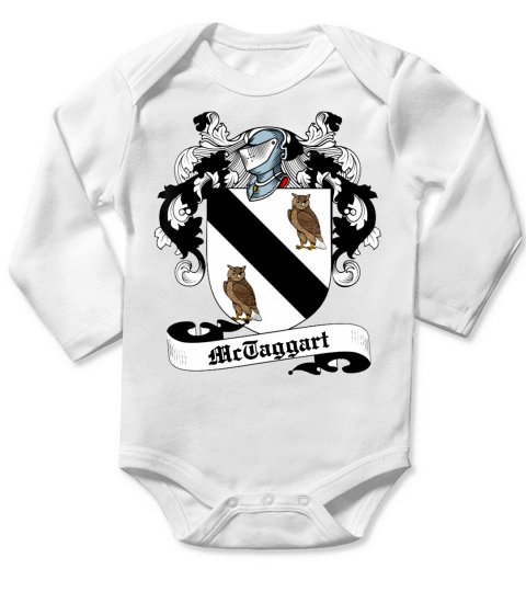 McTaggart Family Crest Scottish Family Crests Long Sleeve Baby One-Piece