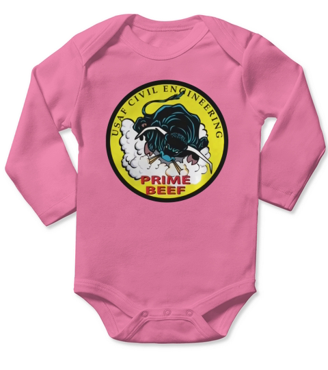 Air Force Civil Engineering Shirt Long Sleeve Baby One-Piece