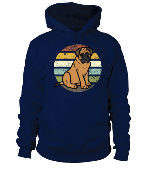 vintage bullmastiff dog lovers Men's Hoodie