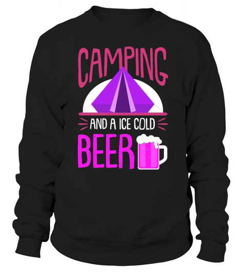 Camping Beer Drinking Camping Women's Sweatshirt