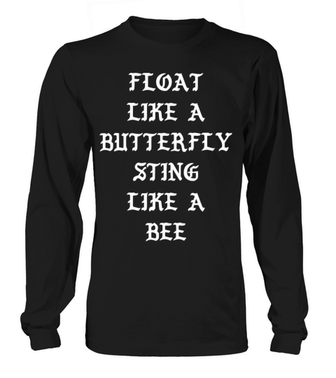 Cool - float like a butterfly sting like a bee Men's Long Sleeve