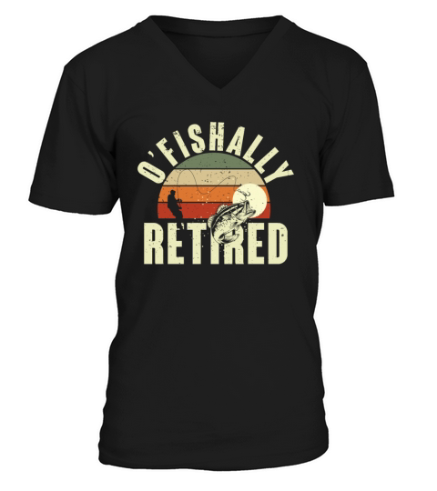 Ofishally retired Men's V-Neck T-shirt