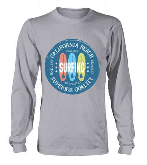 California Beach Surfing Los Angeles Women's Long Sleeve