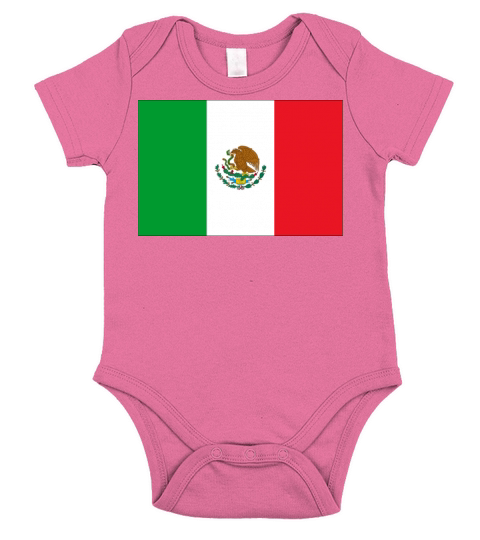 Mexican Flag Short Sleeve Baby One-Piece