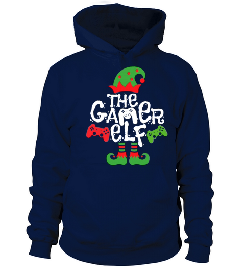 Gamer Elf Family Matching Christmas Group Pajama Men's Hoodie