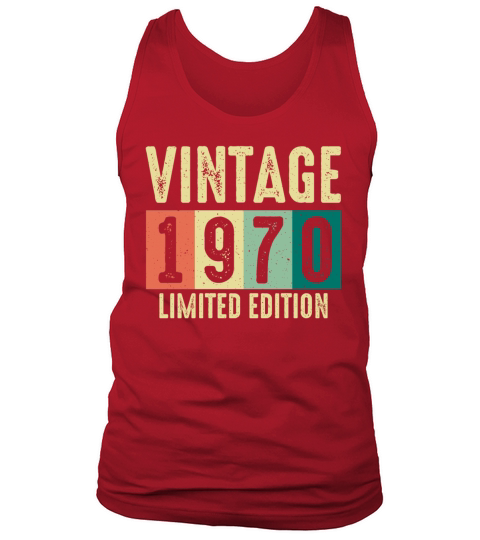 Vintage 1970 birthday gifts for men women bday Tank Top Unisex