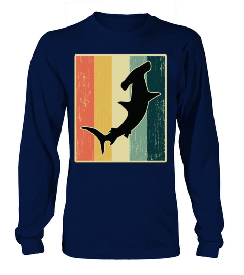 Hammerhead Shark Vintage Retro Women's Long Sleeve