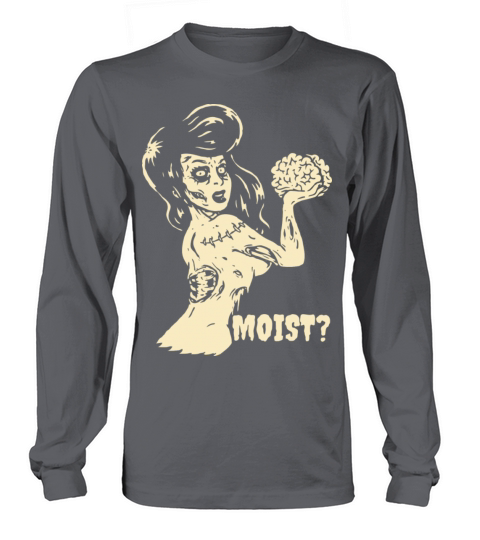 Horror Art Goth Girl Brain Eater Moist Psychobilly Women's Long Sleeve