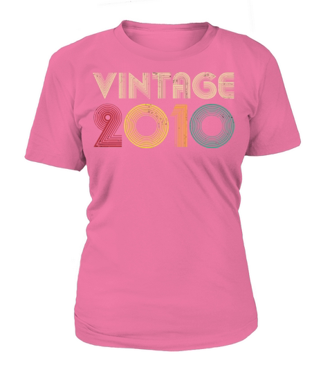 11Th Birthday Gift Idea 2010 Vintage Retro 11 Year Women's T-Shirt