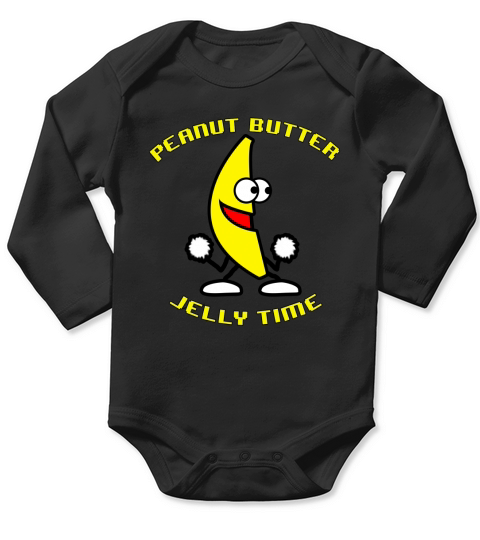 Peanut Butter Jelly Time Long Sleeve Baby One-Piece