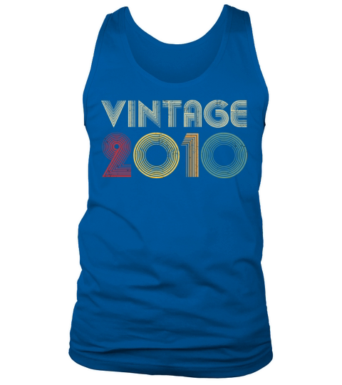 11Th Birthday Gift Idea 2010 Vintage Retro 11 Year Men's Tank Top