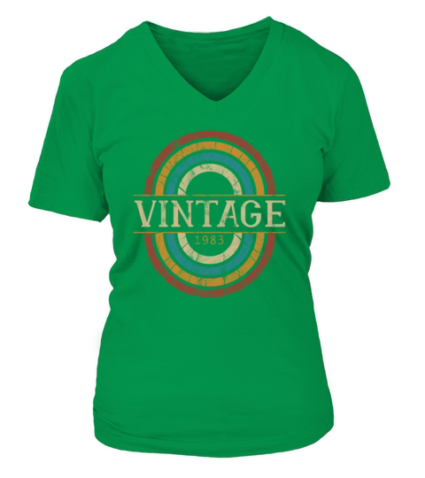1983 birthday vintage shirt - gift idea retro Women's V-Neck T-shirt