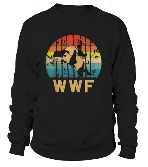 Sunset Vintage Panda Bears WWF’s Finish Him Panda Lover Women's Sweatshirt