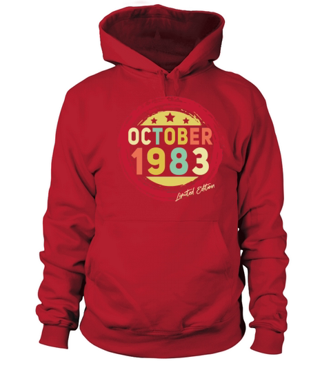 Born October 1983 Vintage Gift Women's Hoodie