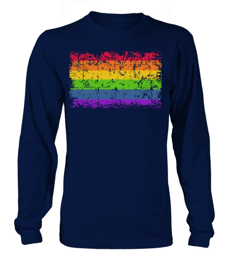 Rainbow Flag Vintage Women's Long Sleeve