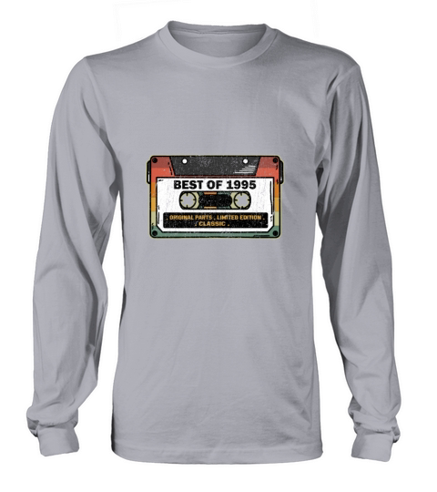 Best Of 1995 Vintage Cassette Funny Birthday Gift Women's Long Sleeve