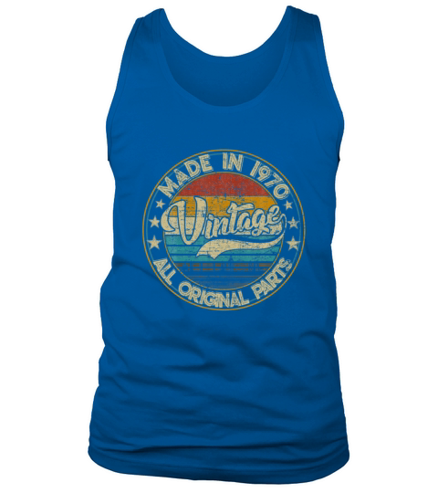 Classic 50th birthday gift Tshirt Vintage 1970 Men's Tank Top