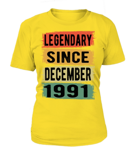 Birthday Retro Legendary December 1991 Women's T-Shirt