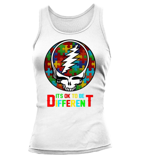 Grateful Dead Autism It’s Ok to be different shirt Tank top Woman