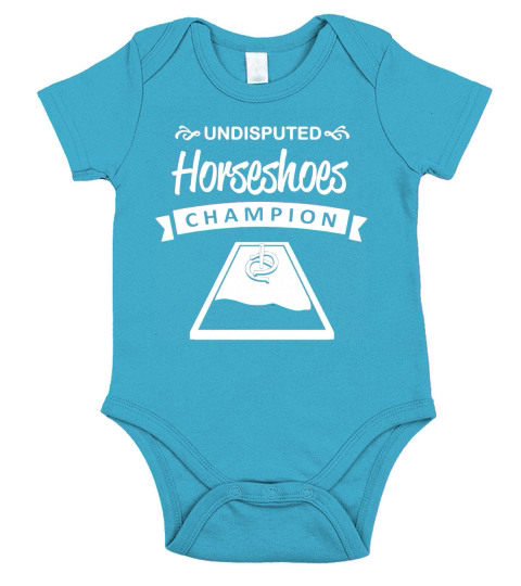 Undisputed horseshoes champion t-shirt Short Sleeve Baby One-Piece