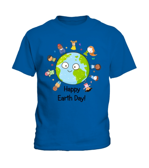 Happy Earth Day Children Around The Planet 2019 Kids T-Shirt