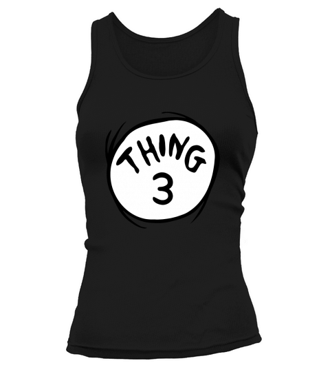 Dr Seuss Thing 3 Emblem RED Tank top Woman