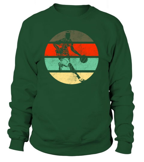 Basketball Dunking Ball Basket Sport Retro Vintage Women's Sweatshirt