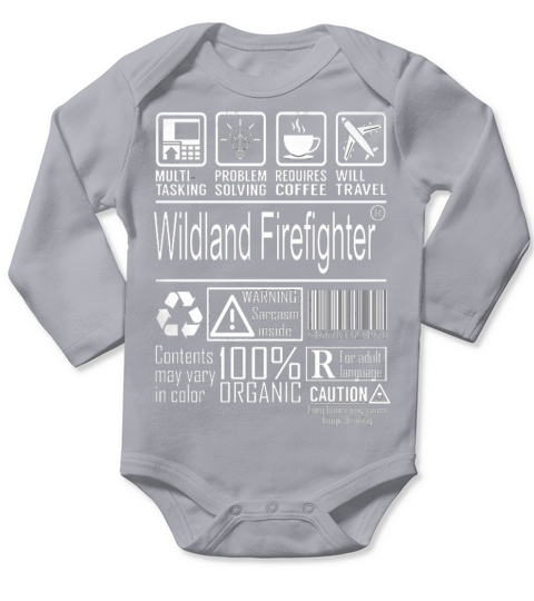 Wildland Firefighter Long Sleeve Baby One-Piece